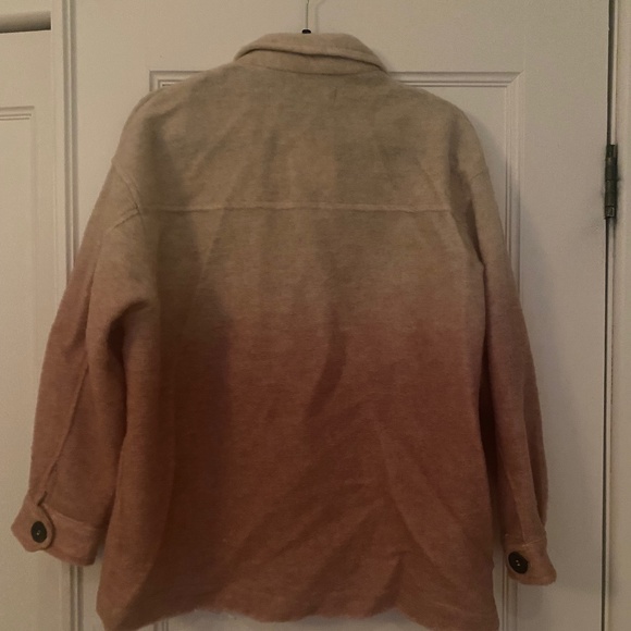 Zara Pink Ombre wool shacket / jacket - Picture 4 of 4